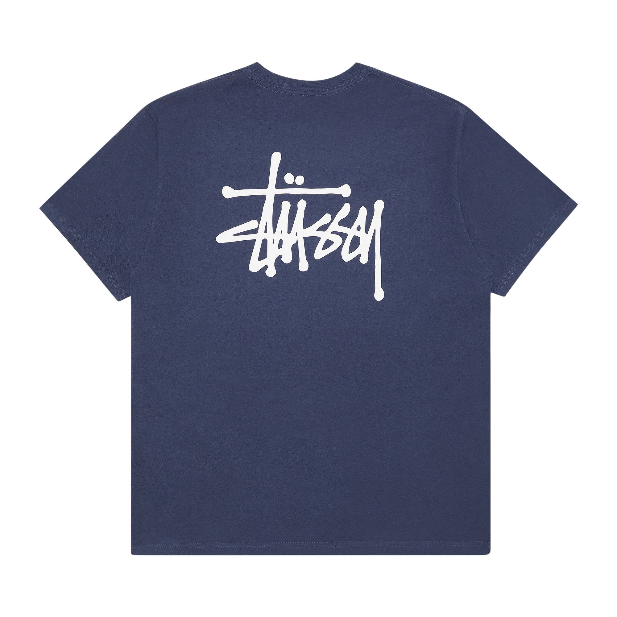 Buy Stussy Basic Logo Tee 'Navy' - 0535 100000103BLT NAVY | GOAT