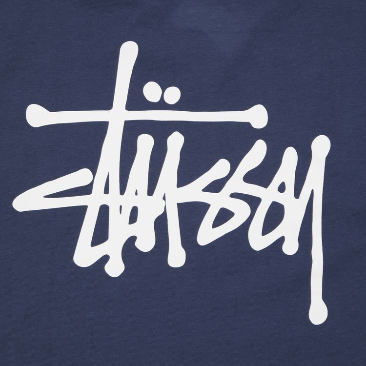 Stussy Basic Logo Tee Navy