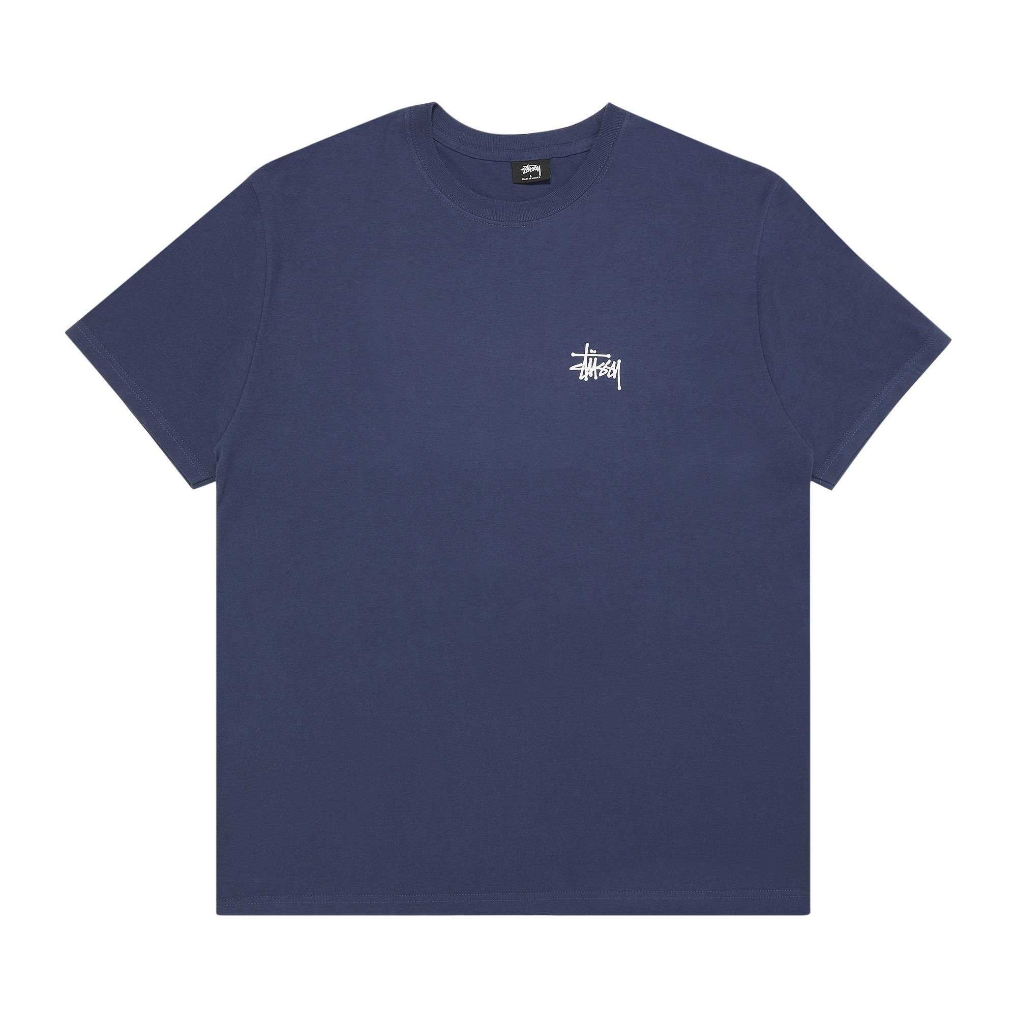 Buy Stussy Basic Logo Tee 'Navy' - 0535 100000103BLT NAVY | GOAT