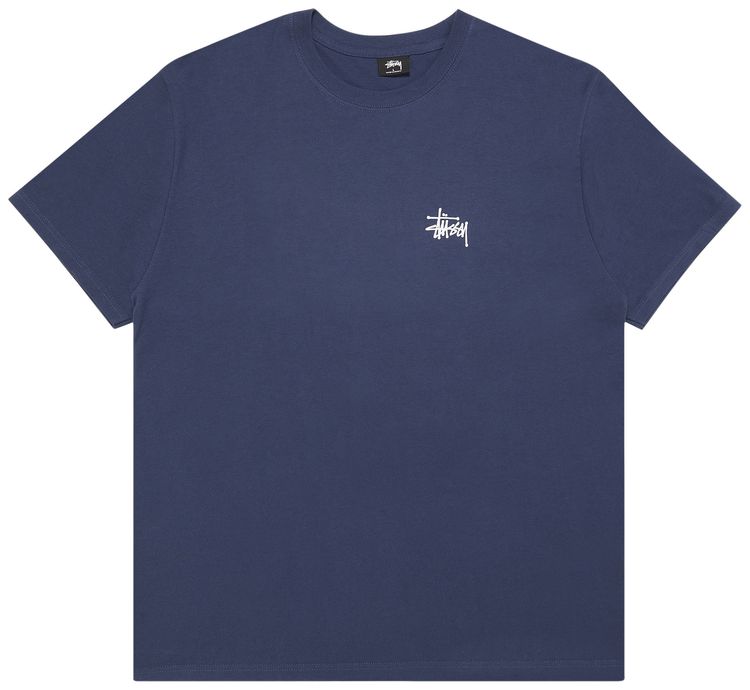 Stussy Basic Logo Tee Navy
