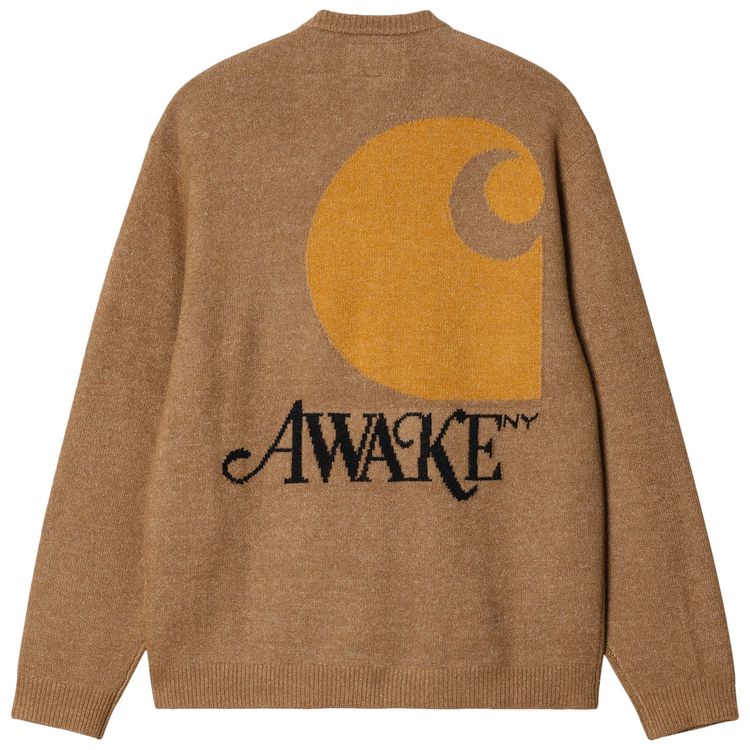 Carhartt WIP x Awake NY Cardigan Hamilton Brown