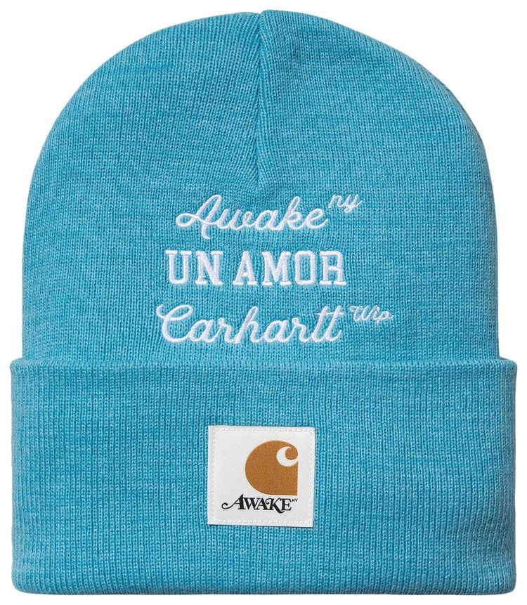 Carhartt WIP x Awake NY Un Amor Beanie BlueWhite