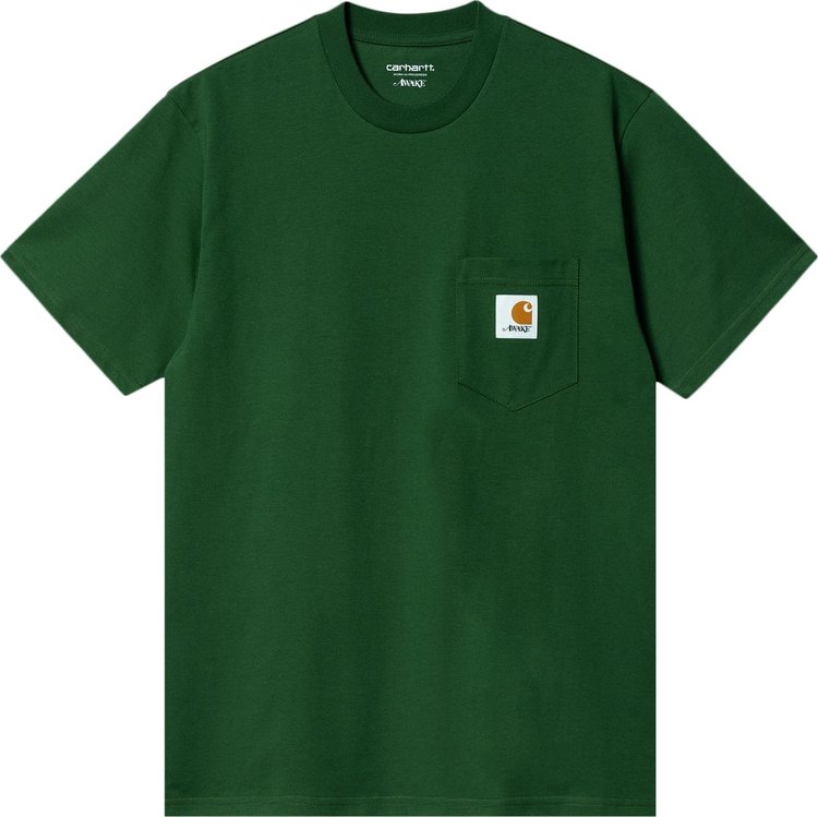 Carhartt WIP x Awake NY Pocket T-Shirt 'Dark Green'