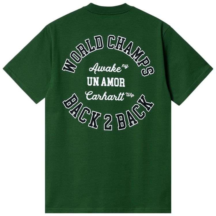 Carhartt WIP x Awake NY Pocket T Shirt Dark Green