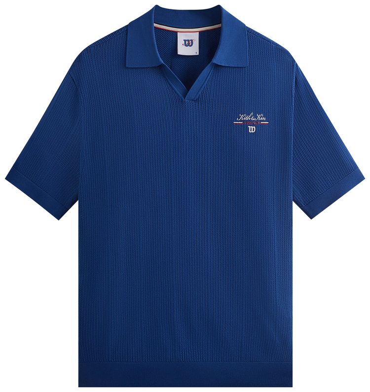 Kith For Wilson Cable Johnny Collar Polo Blue Quartz