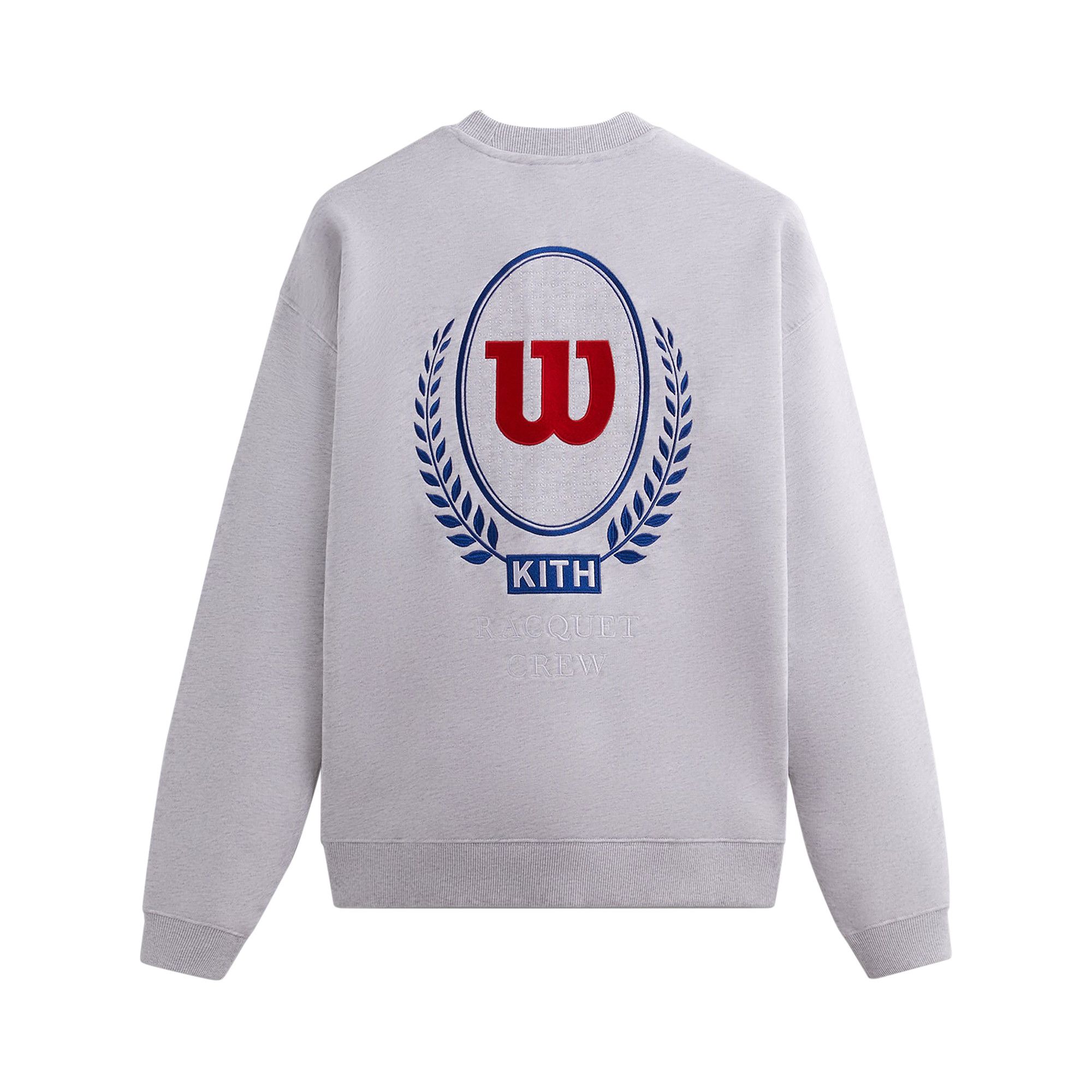 Buy Kith For Wilson Crest Crewneck 'Light Heather Grey