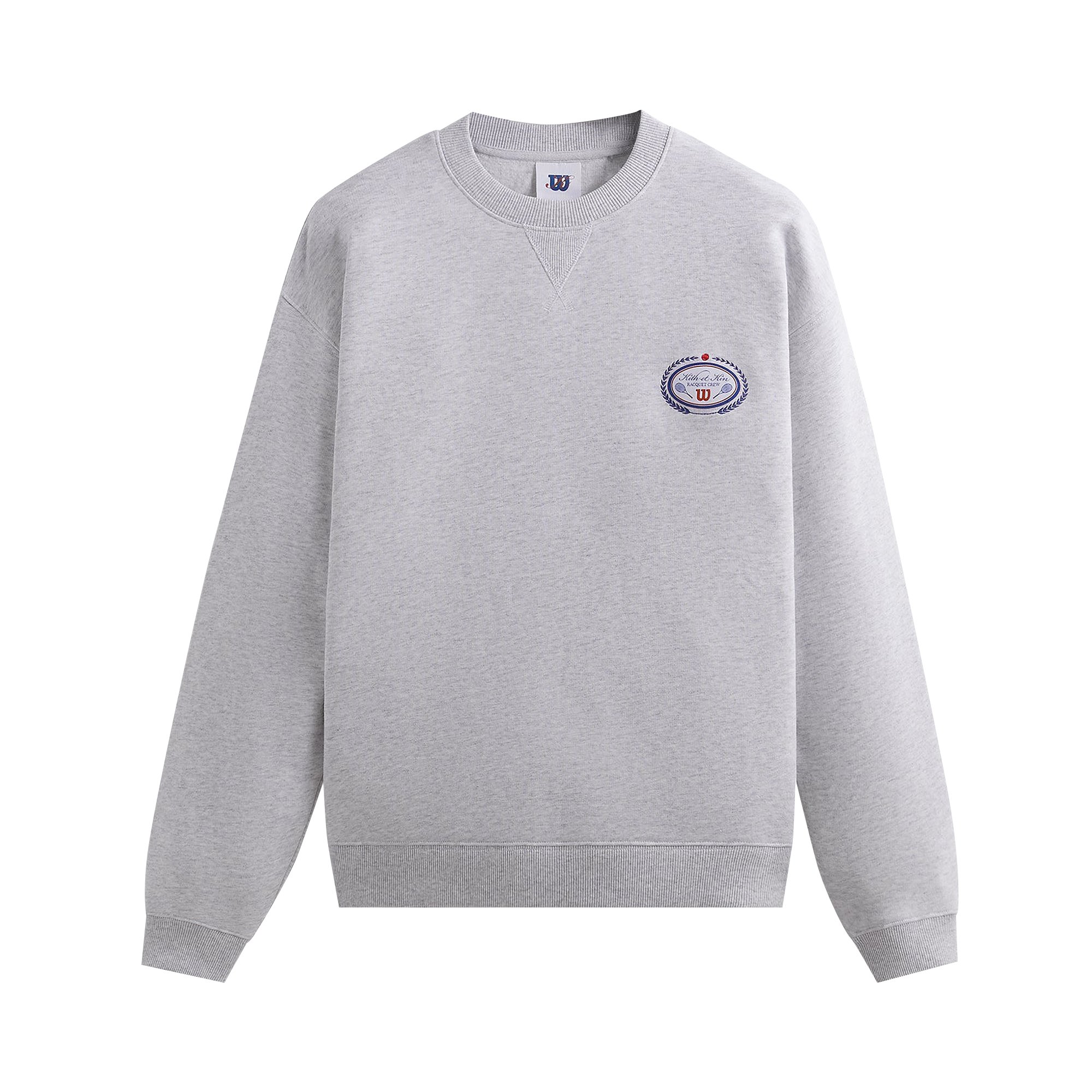 Buy Kith For Wilson Crest Crewneck 'Light Heather Grey