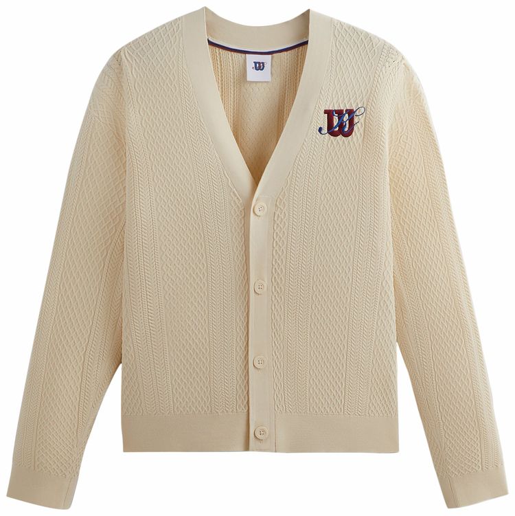 Buy Kith For Wilson Sweater Cardigan 'Seedpearl' - W91M314406WBGF | GOAT