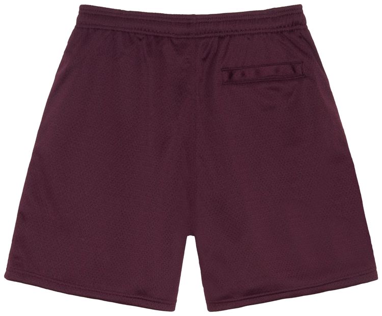 Stussy Big Basic Mesh Short Plum