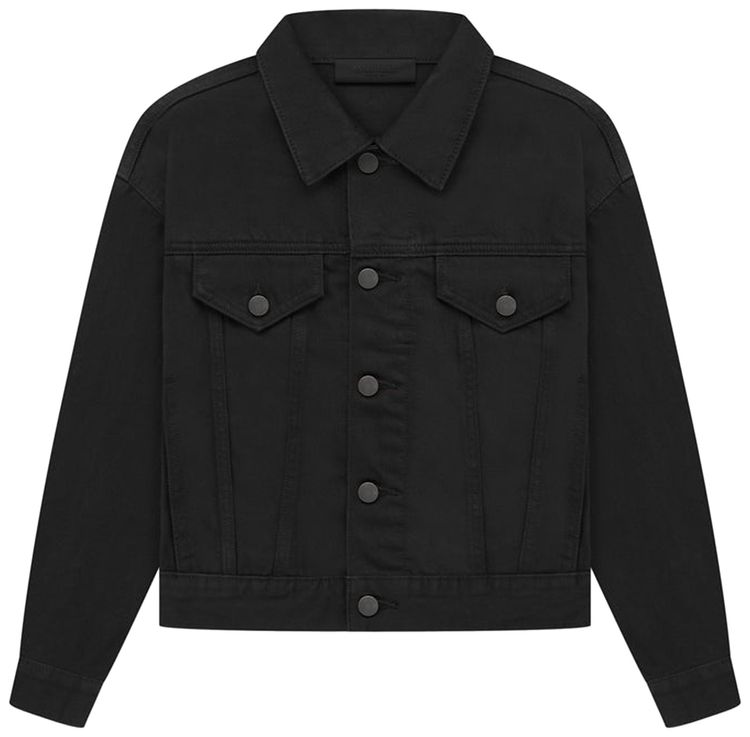 Fear of God Essentials Kids Denim Jacket Black