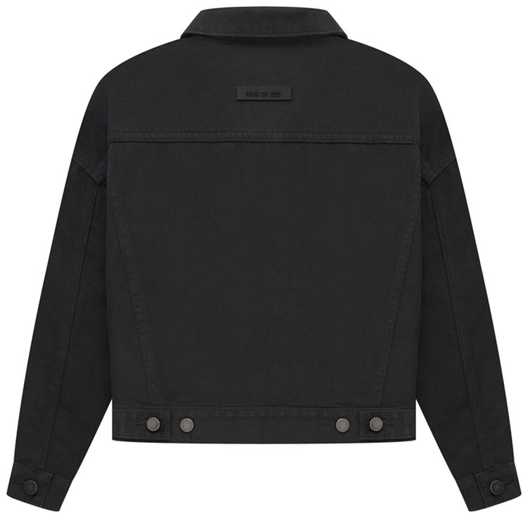 Fear of God Essentials Kids Denim Jacket Black