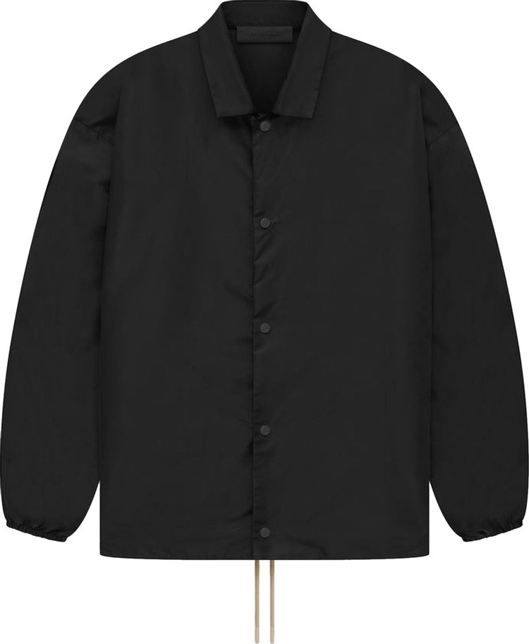 Buy Fear of God Essentials Coaches Jacket 'Black' - 202SP232010F | GOAT