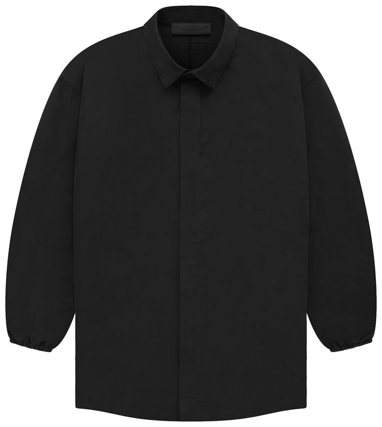 Buy Fear of God Essentials Button Down Shirt 'Black' - 186SP234020F | GOAT