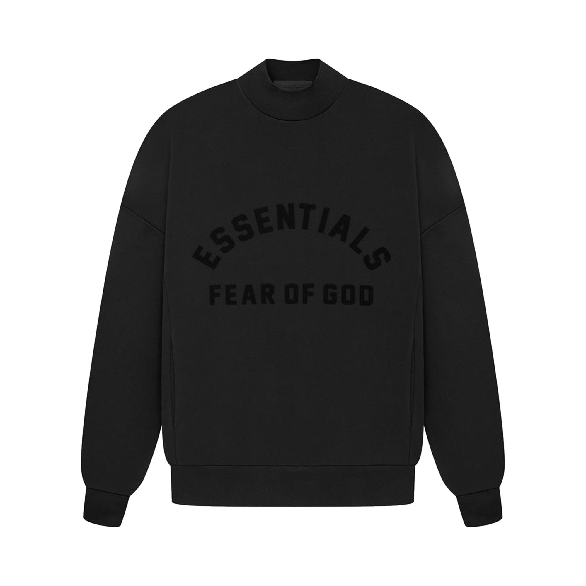 Essentials Crewneck Sweatshirt Jet Black | The Webster