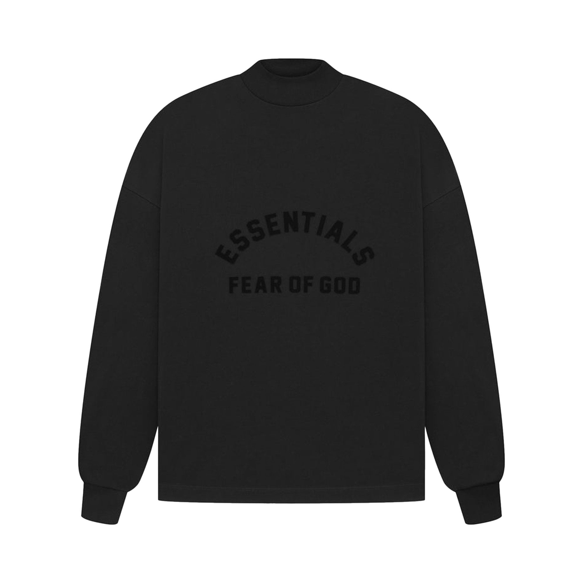 Buy Fear of God Essentials Long Sleeve Tee 'Jet Black