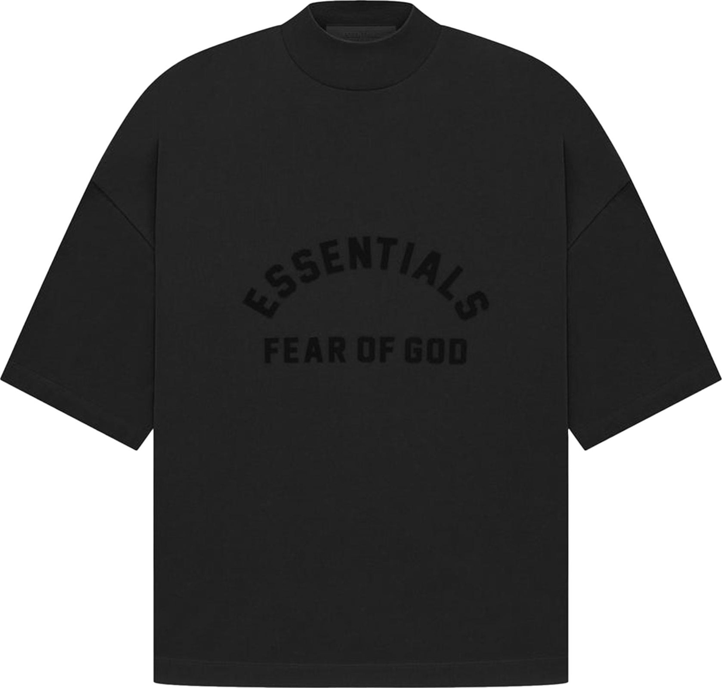 Buy Fear of God Essentials Tee 'Jet Black' - 125SP232000F | GOAT