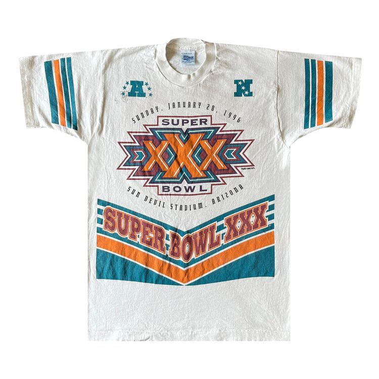 Buy Vintage Salem Sportswear Super Bowl Tee #39 White #39 2934 1FW940103SBT Buy Vintage Salem Sportswear Super Bowl Tee #39 White #39 2934 1FW940103SBT