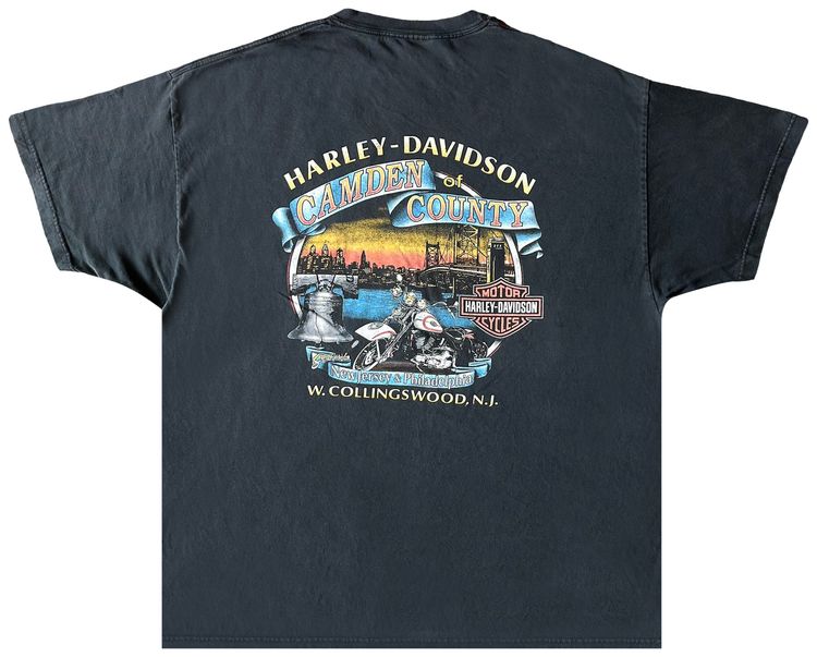 Vintage Harley Davidson Camden County Tee Black
