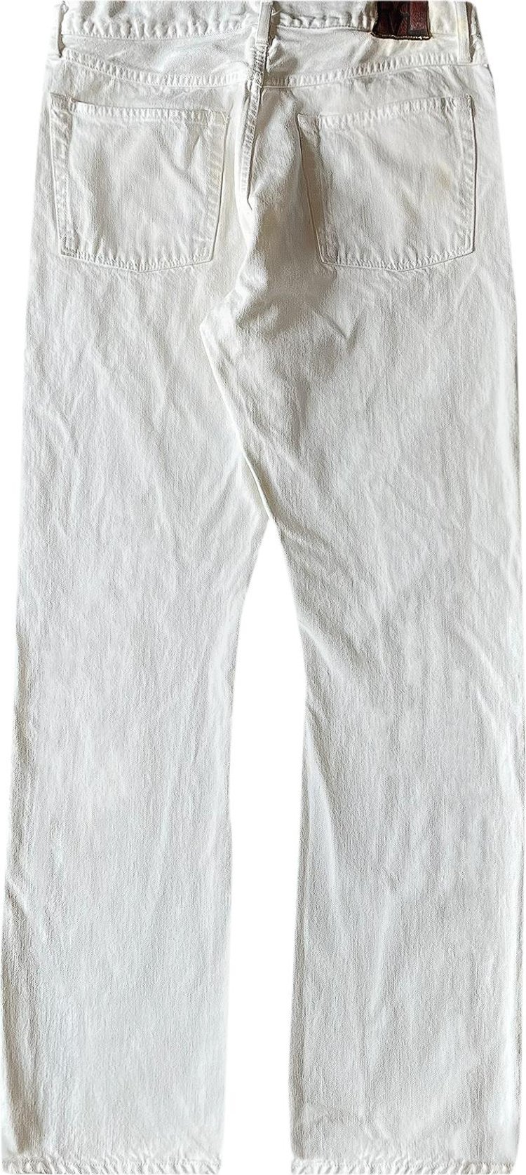 Vintage RRL Button Fly Jeans White