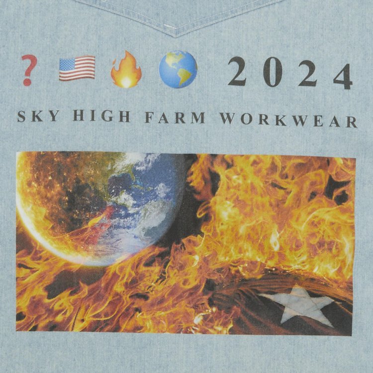 GOAT Exclusive for Manifesto Sky High Farm Workwear Denim Shirt Light Wash