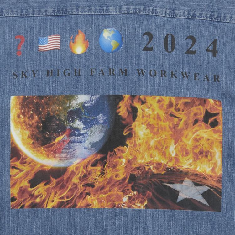 GOAT Exclusive for Manifesto Sky High Farm Workwear Denim Shirt Classic Wash