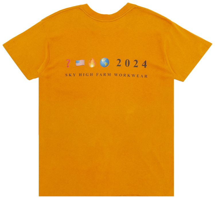 GOAT Exclusive for Manifesto Sky High Farm Workwear Photo Pocket Tee Yellow