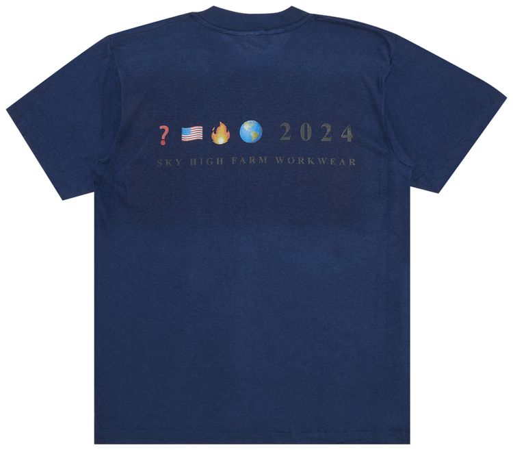 GOAT Exclusive for Manifesto Sky High Farm Workwear Photo Tee Navy