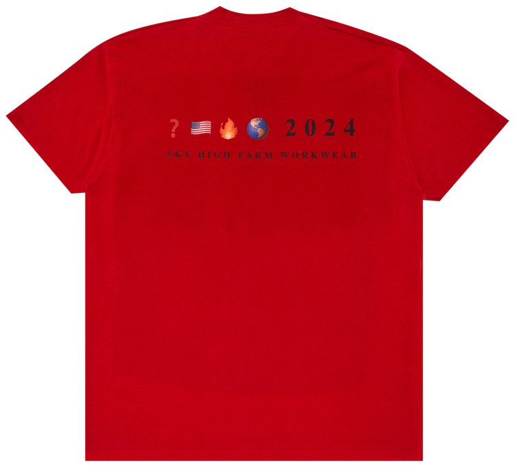 GOAT Exclusive for Manifesto Sky High Farm Workwear Photo Tee Red