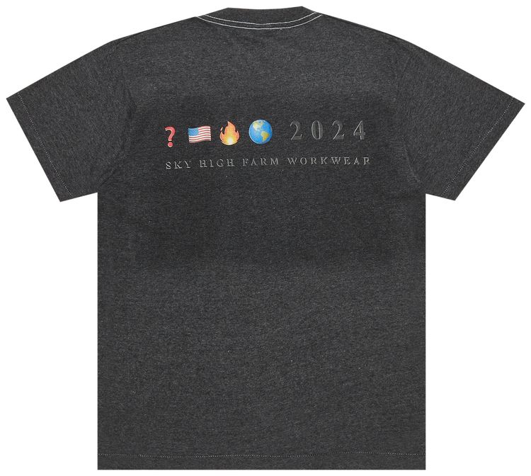 GOAT Exclusive for Manifesto Sky High Farm Workwear Photo Tee Charcoal