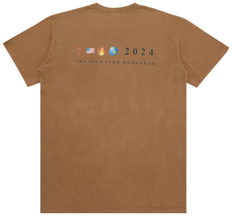 GOAT Exclusive for Manifesto Sky High Farm Workwear Photo Tee Tan