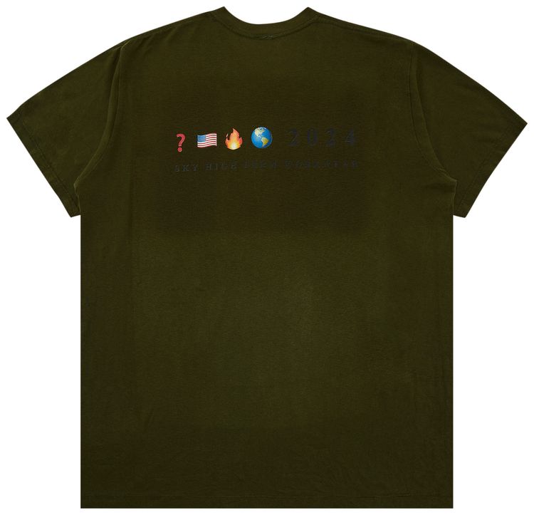 GOAT Exclusive for Manifesto Sky High Farm Workwear Photo Tee Olive