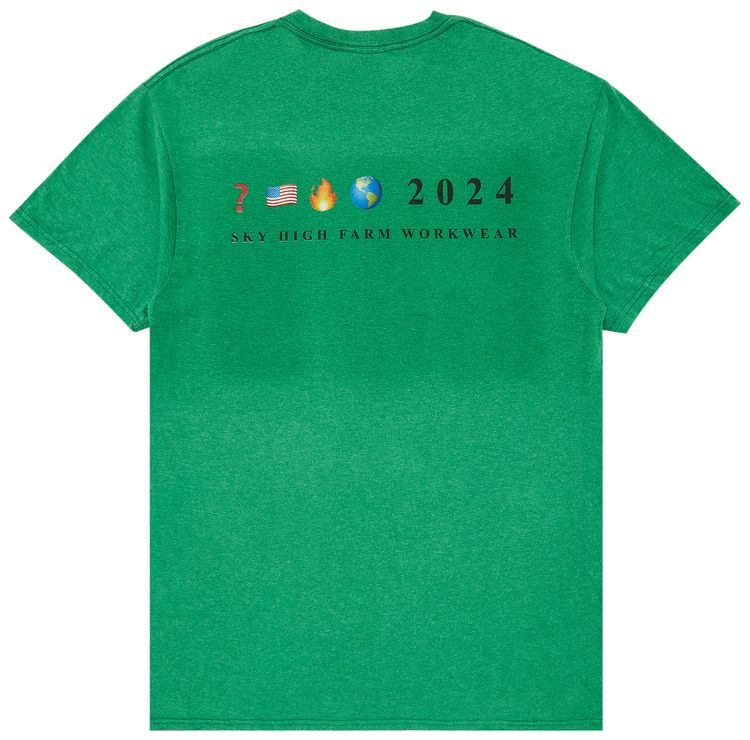 GOAT Exclusive for Manifesto Sky High Farm Workwear Photo Tee Bright Green