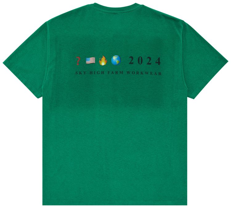 GOAT Exclusive for Manifesto Sky High Farm Workwear Photo Tee Green
