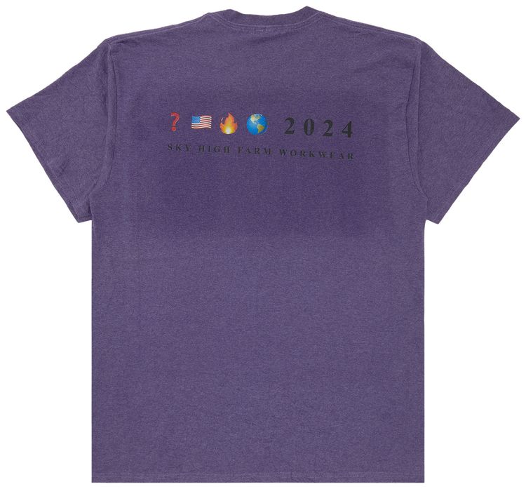 GOAT Exclusive for Manifesto Sky High Farm Workwear Photo Tee Washed Purple