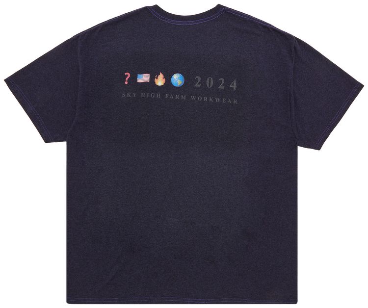 GOAT Exclusive for Manifesto Sky High Farm Workwear Photo Tee Dark Purple