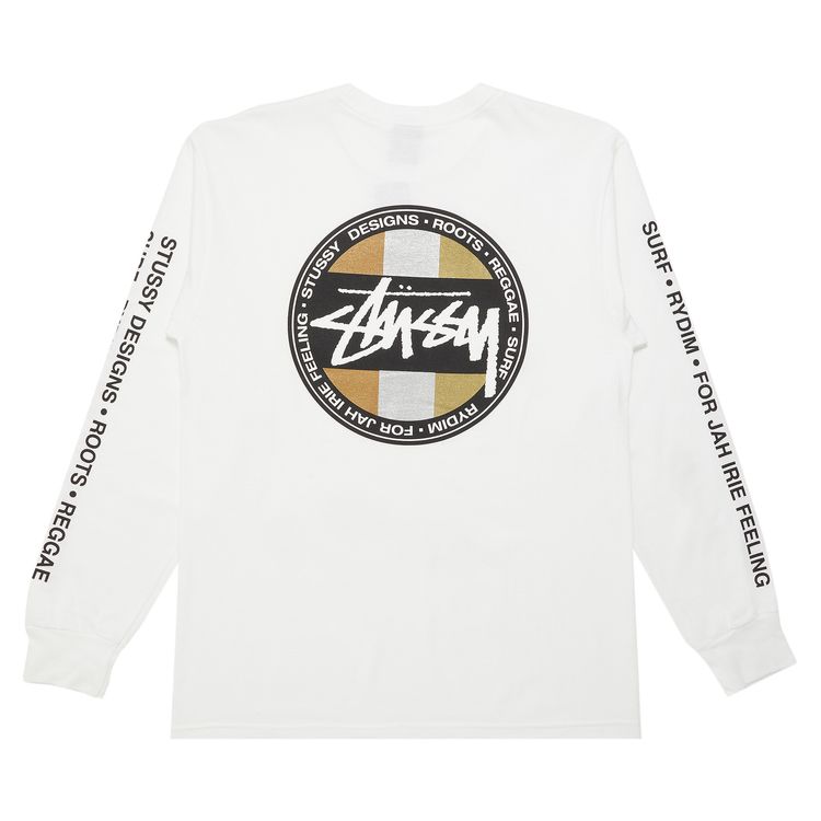Stussy Long Sleeve Metallic Dot Tee White