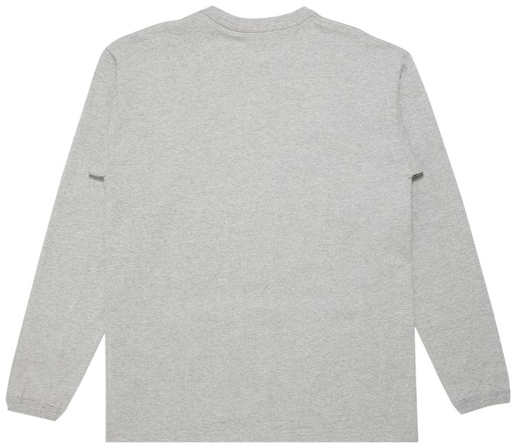Stussy Old Skool Flavor Long Sleeve Grey Heather