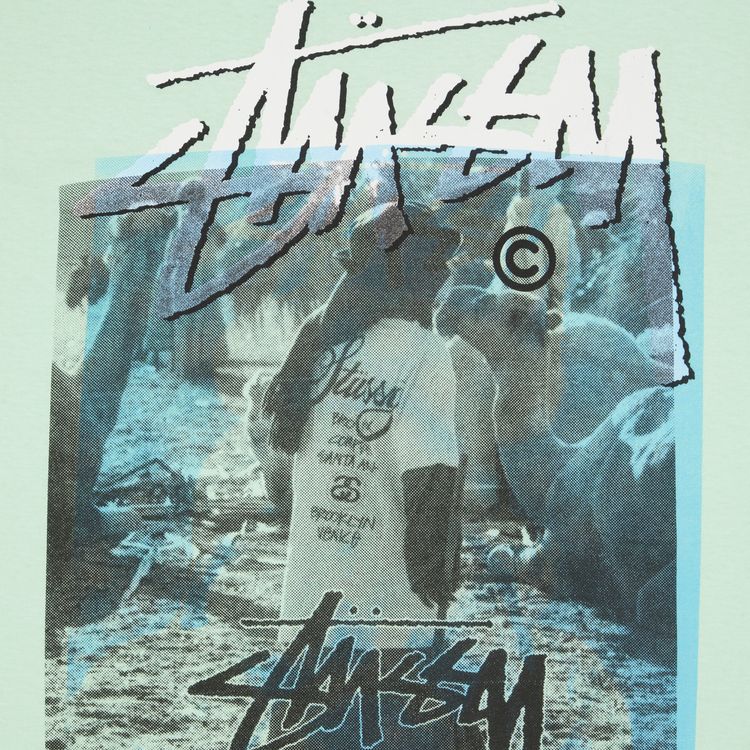 Stussy Gear One World One Love Tee Light Green