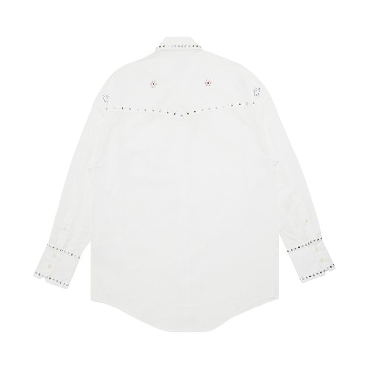BLUEMARBLE Rhinestone Shirt White