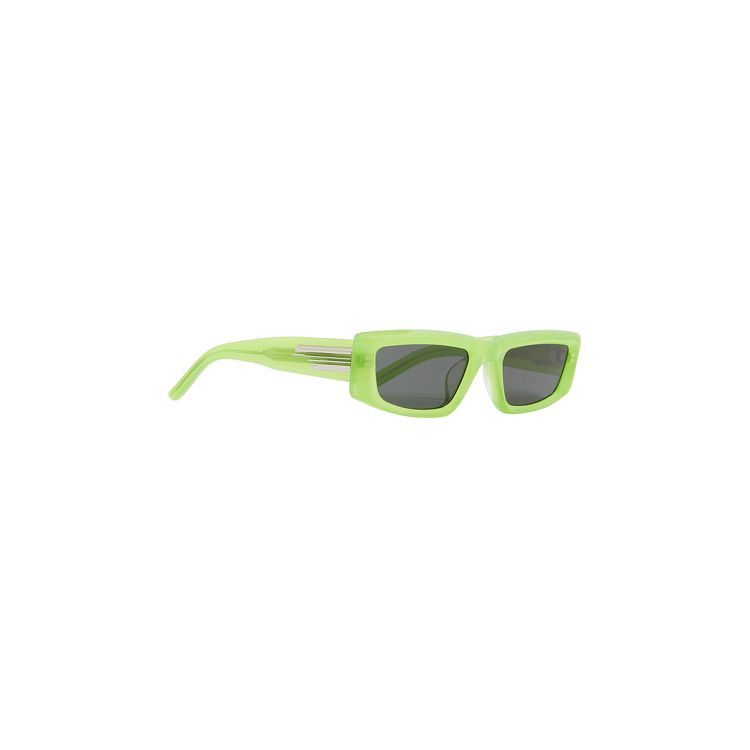 Gentle Monster Silver Clouds Rectangular Sunglasses Green