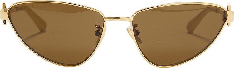Bottega Veneta Turn Cat Eye Sunglasses 'Gold/Brown'