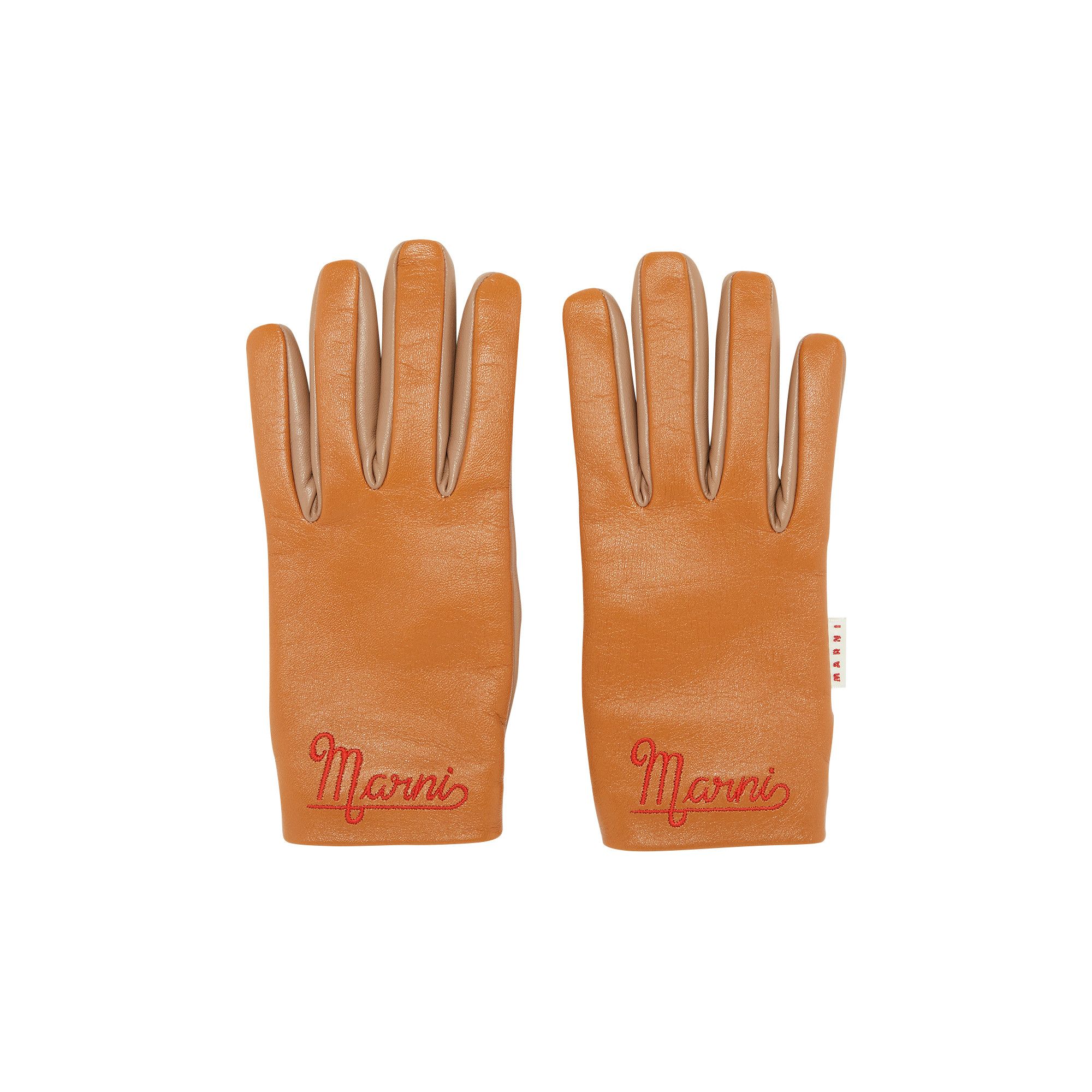 marni マルニ 12AWカシミアライナー鹿革グローブ9 手袋 Buy Marni Leather Gloves 'Brown' - GNMC0009QU ULA734 00M30 | GOAT CA