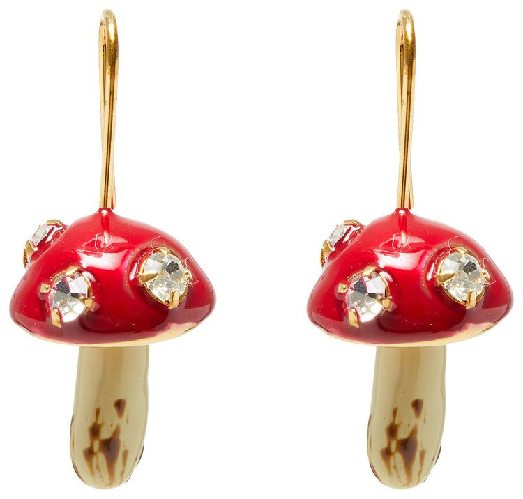 Marni Mushroom Earrings RedGold