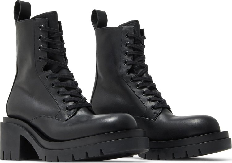 Bottega Veneta Wmns Lug Lace Up Boot Black