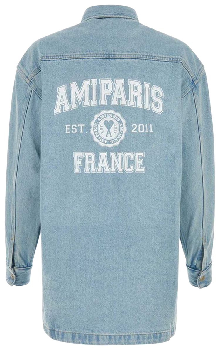 Ami Jungle Fatigue Jacket Nautic BlueNatural White