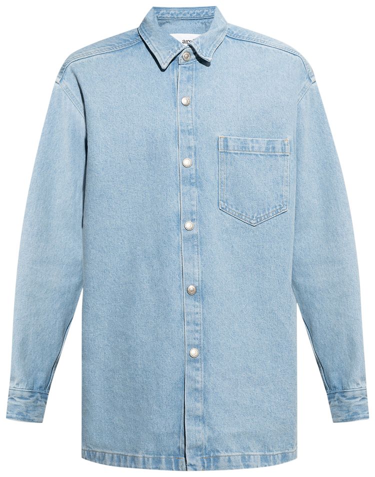 Ami Jungle Fatigue Jacket Nautic BlueNatural White