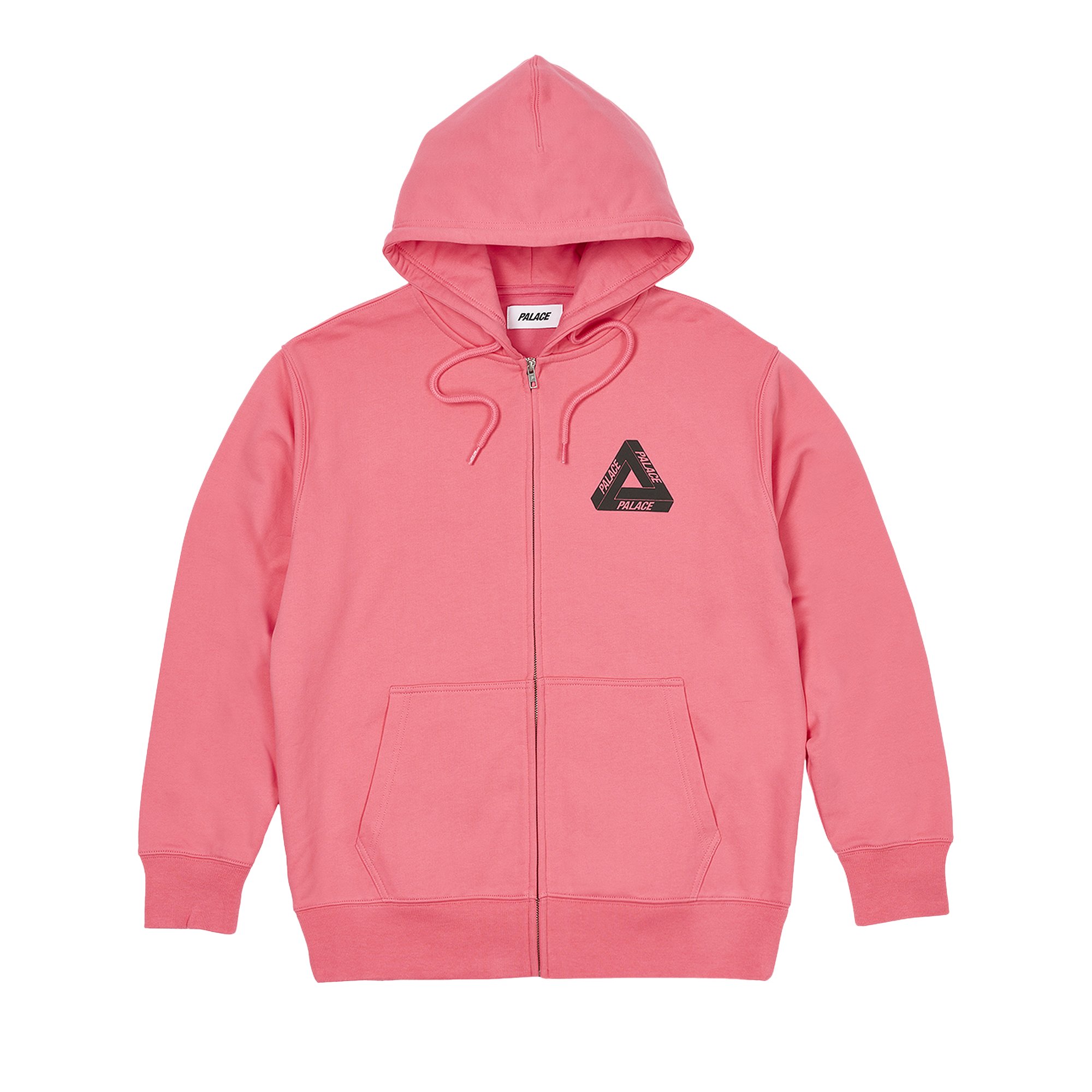 Palace Tri-Puff Print Zip Hood 'Pink'