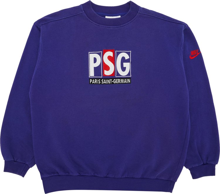 Vintage Paris Saint-Germain Home Stadium Sweatshirt 'Blue'