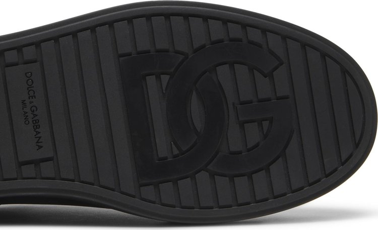 Dolce  Gabbana Portofino Low DG Logo Print   Black White