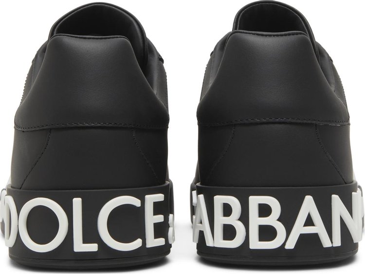 Dolce  Gabbana Portofino Low DG Logo Print   Black White